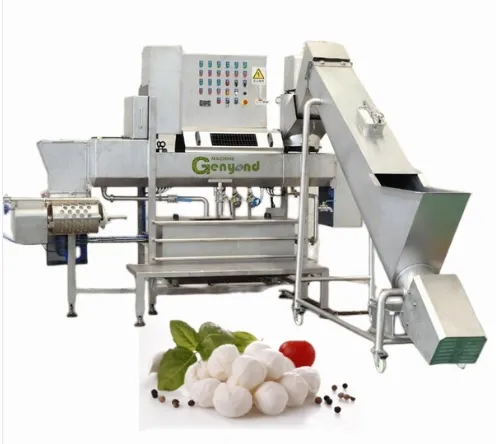 Mozzarella Cheese Cutting Cooking Stretching Moulding Making Machine