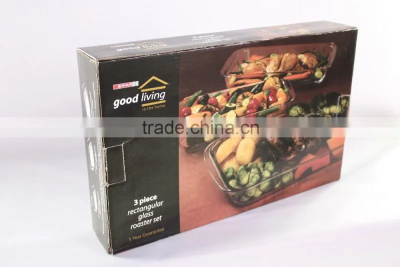 New design wholesale manufacture round crystal pyrex glass pizza plate