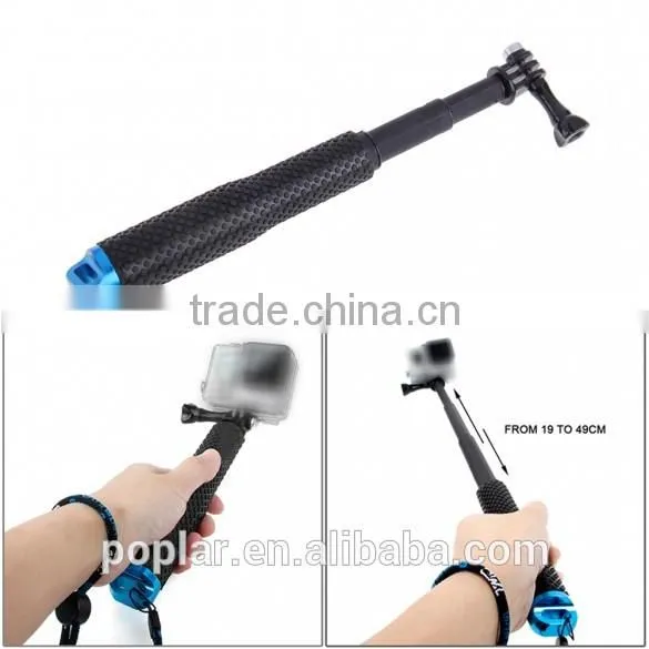 2015 New Selfie Handheld Sticks Telescoping Extendable Pole Monopod For GoPros Cameras HeroHD 3 3+ 4
