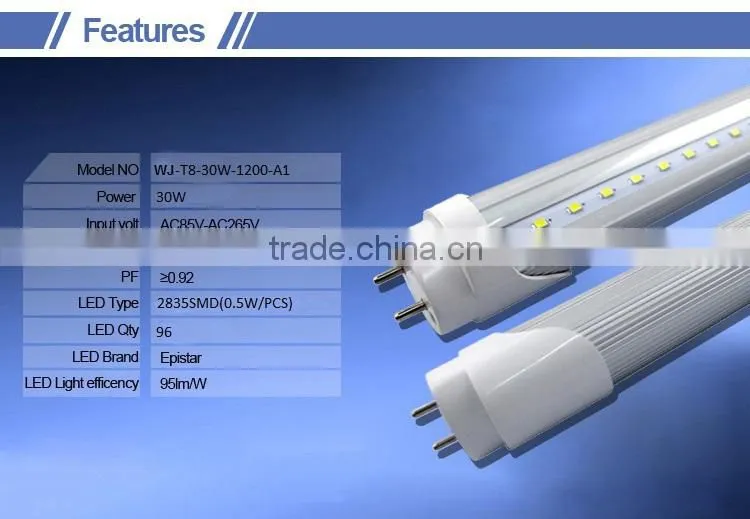 CE RoHs Approved 30W 1200mm T8 Led Tube 2015 New