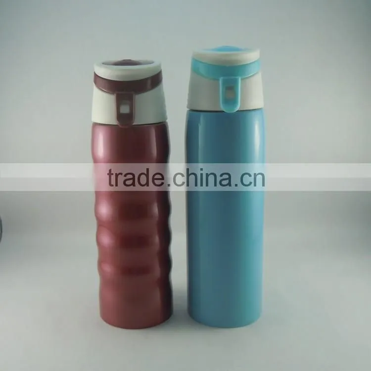 2016 Newly Hot Sale Concise Manufactured Double Wall Stainless Steel Vacuum Flask With Flastic Lid