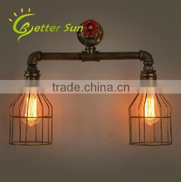 Two Head Metal Cage Modern Moroccan Wall Sconces/Wall Lamp