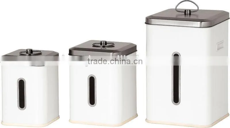 High Quality Colorful Metal Square Rice Bin