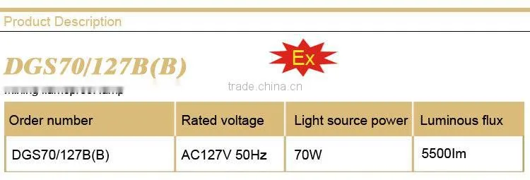 Explosion proof Mining flameproof lamp