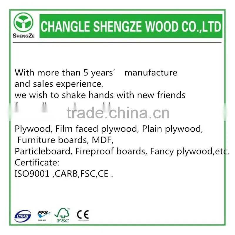 High quality cheap price of laminated Okume plywood from China