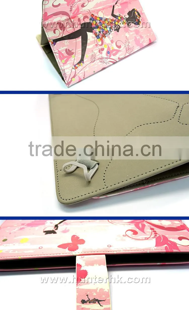 Printed Walking Girl Tablet Cover For HTC Jetstream