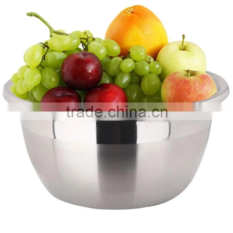 stainless steel big salad bowl,food storage container
