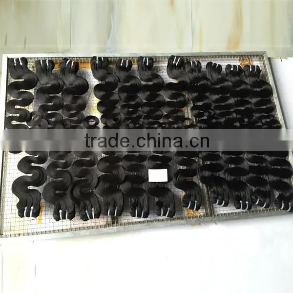 Emeda Qingdao hair factory in China supply 100% human hair extensions hair bundles.