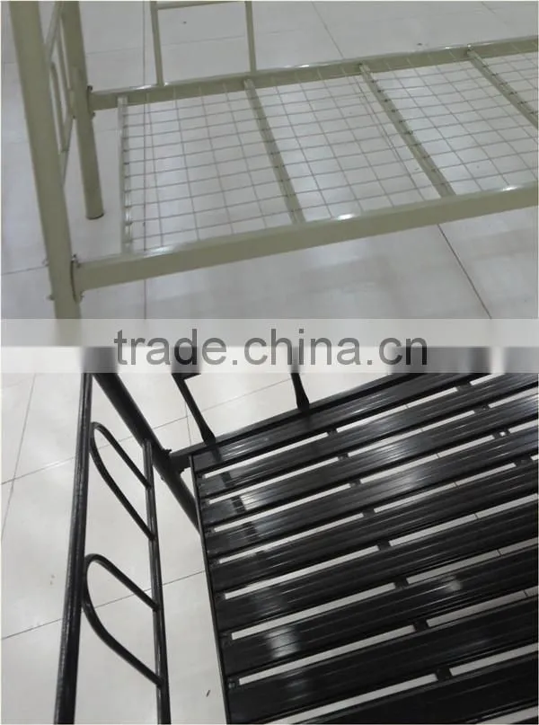 180 KGS Load Capacity metal double decker bunk bed,school domitory steel bunk bed