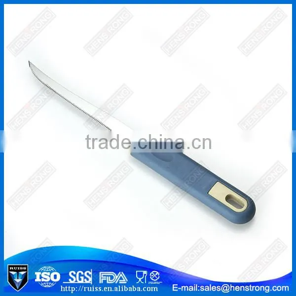 Blue color plastic handle chees cutter with two sides blade