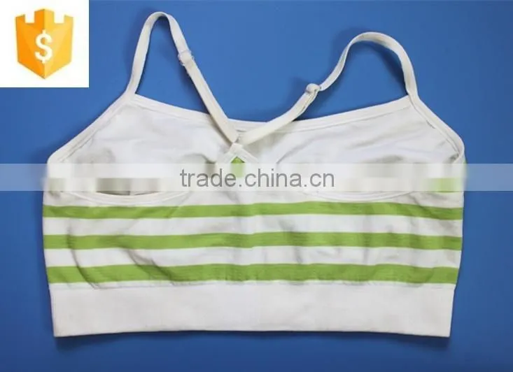 Girls Seamless Underwear, Seamless Bra, Shadow Stripe Underwear for Young Lady