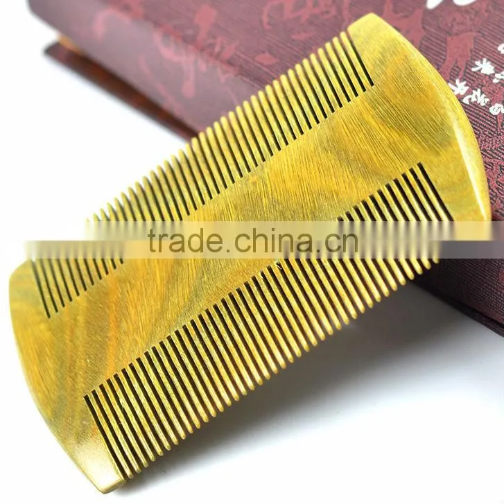 Natural Fine Tooth Peach Wood No-static Massage Hair Comb
