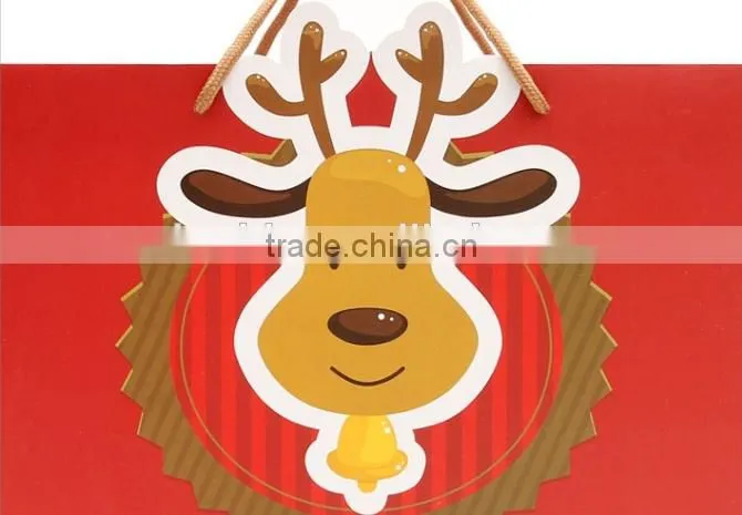 Fancy Elk Paper Shopping/Gift Bag With Handle For Christmas