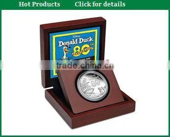 2015 Fancy Wooden Gold coin Display Box for gift