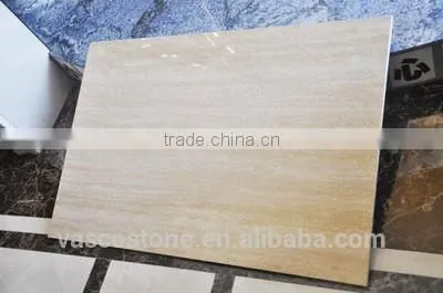 yello white travertine line