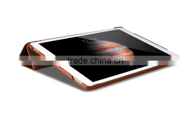 Original Icarer PU Leather Case For iPad Pro Business Design With Card Holder Leather Case For iPad Pro 12.9 MT-5351