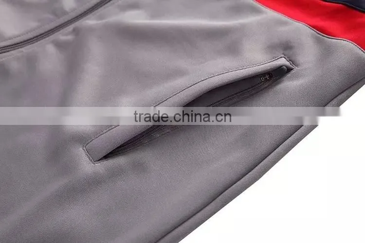 Softshell long gray sports jacket 100polyester softshell jacket long bomber jacket
