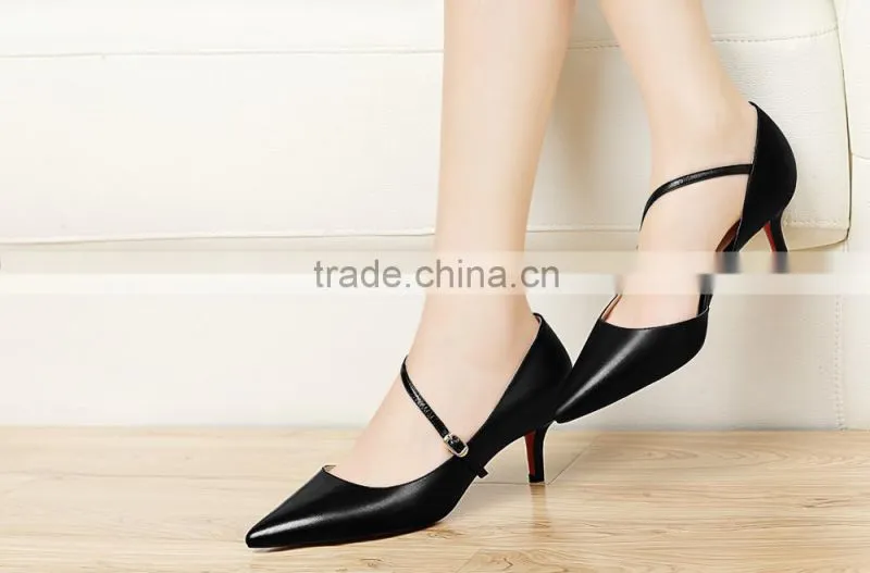 sexy middle heel italy design elegant high heel lady shoes