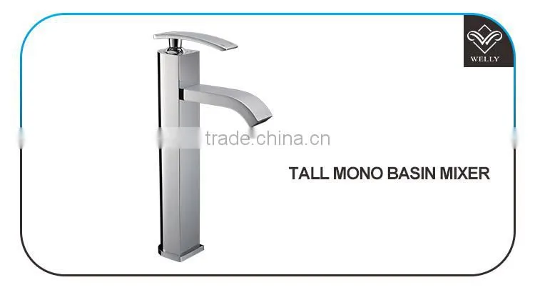 High Quality Brass Single Handle Hotel Tall Basin Mixer