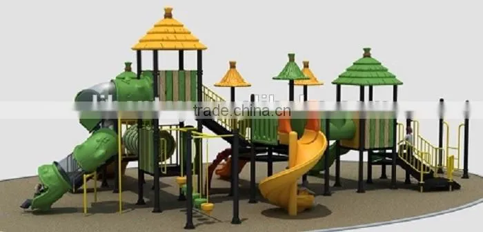 Kids Used Attractive Amusement Park With Spiral Tunnel,Plastic Outdoor Playground Equipment Items Games LE.DC.034