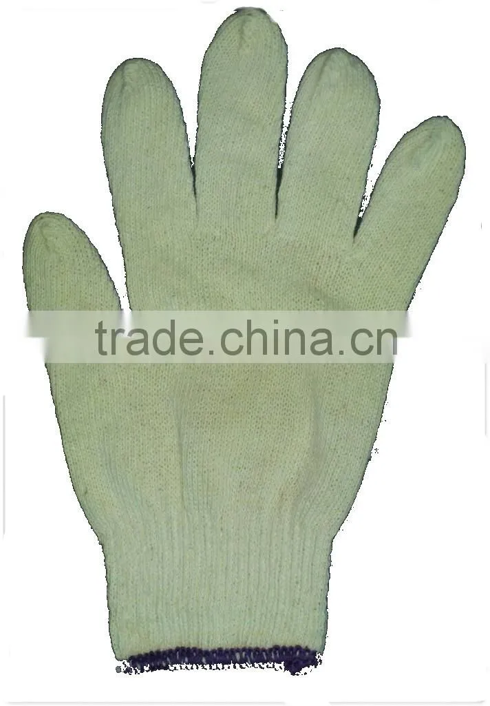 210 RAW WHITE 600 GRAMS 10 KNITTING COTTON SAFETY WORKING GLOVE