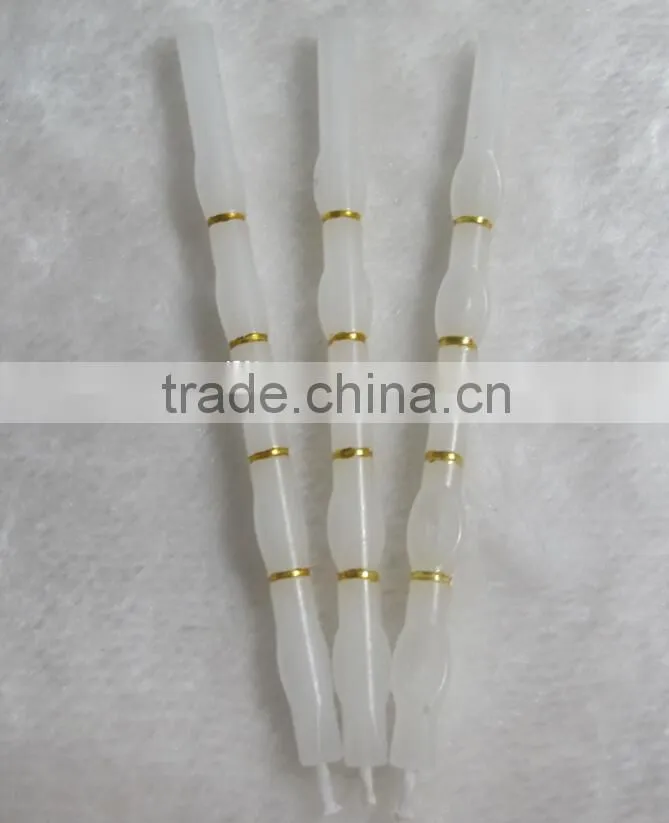 White Crystal Candles For Wedding Favors