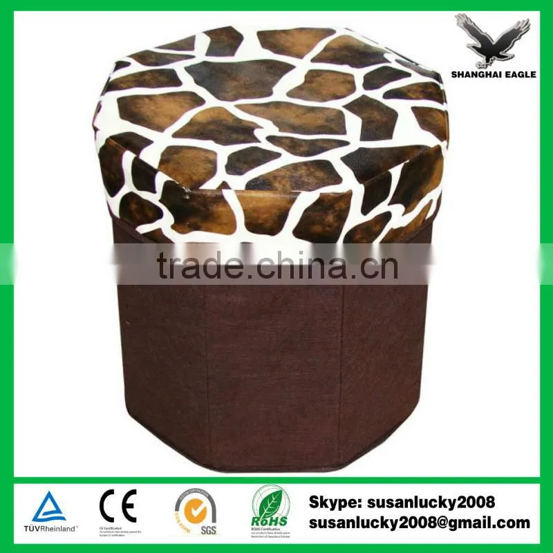 Most Popular PU Storage Ottoman with Imprint Logo (diectly from factory)