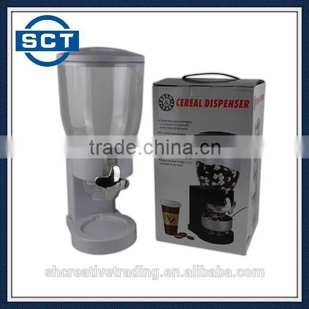 Single Cereal Dispenser Dry Cereal Kitchen Food Snack Storage Dispenser