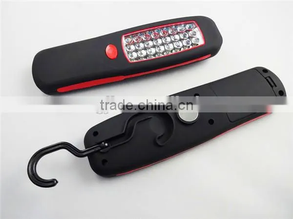 GS-4003 ABS plastic magnetic 24 led portable work light flashlight