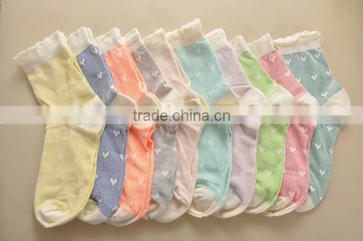 women's assorted fancy patterned causual crew socks