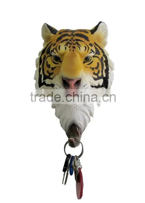 Resin animal figurines 3d decorative heads