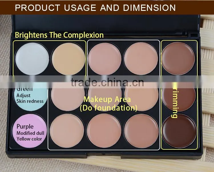 Cosmetic professional makeup natural private label camouflage concealer palette