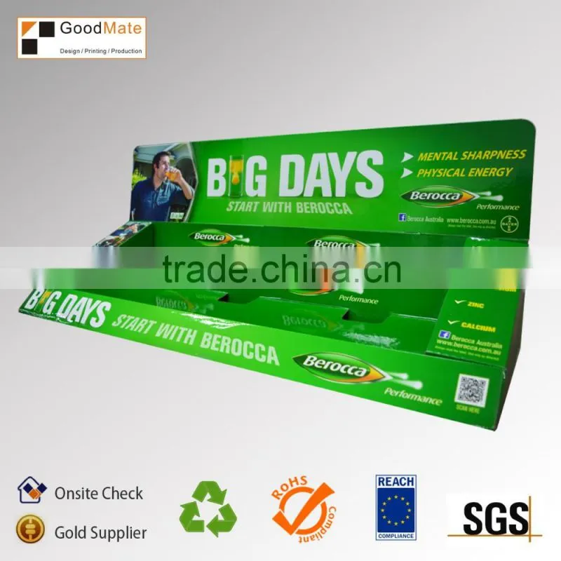 Full Color Printed Cosmetic Custom Advertising Display Stand