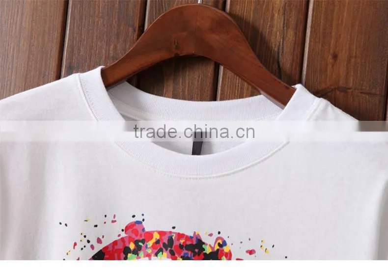 Express alibaba wholesale high quality organic cotton floral printed t shirt women