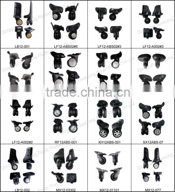 8cm internal rota luggage wheel parts for soft luggage