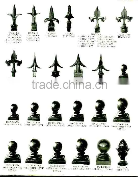 top-selling wrought iron fence spearhead