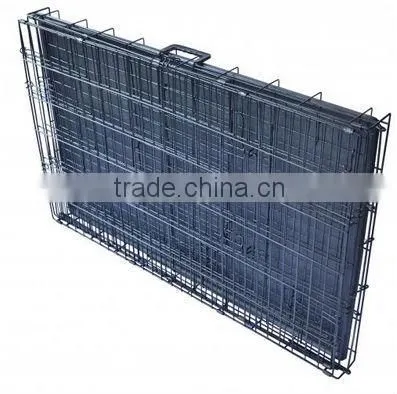 Foldable Suitcase Wire Metal Folding Pet Cage Crate Dog Kennel