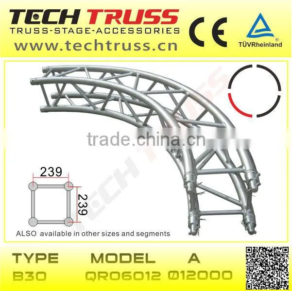 curved aluminum truss, circular design parts