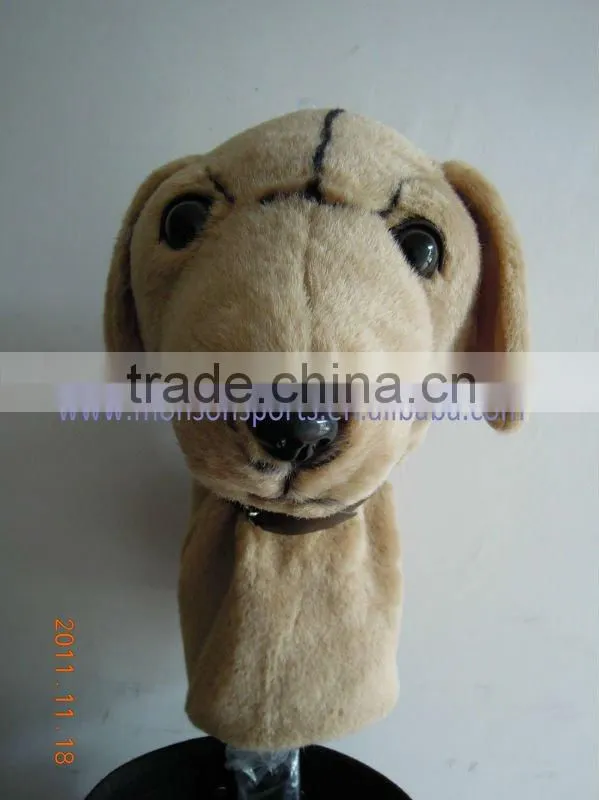 plush fabric new material animal golf head cover