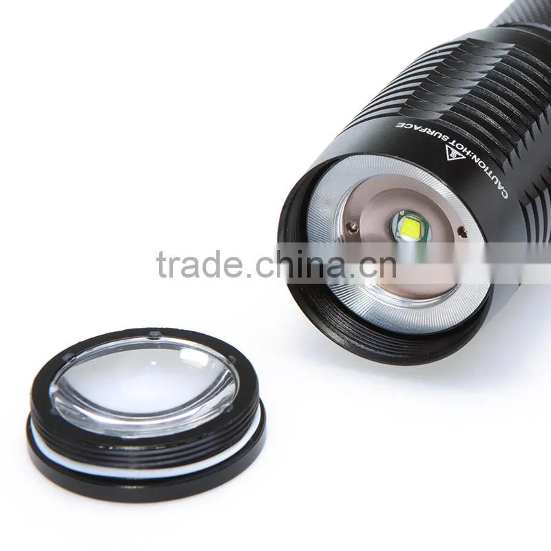 2000Lm CRE E XM-L XML T6 Zoomable Adjustable 18650 LED led torch flashlight
