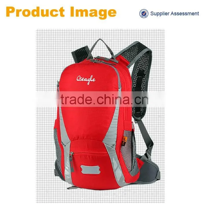 2016 new product outdoor polyester backpack,fashion colorful camping backpack bulk suitable for man and women