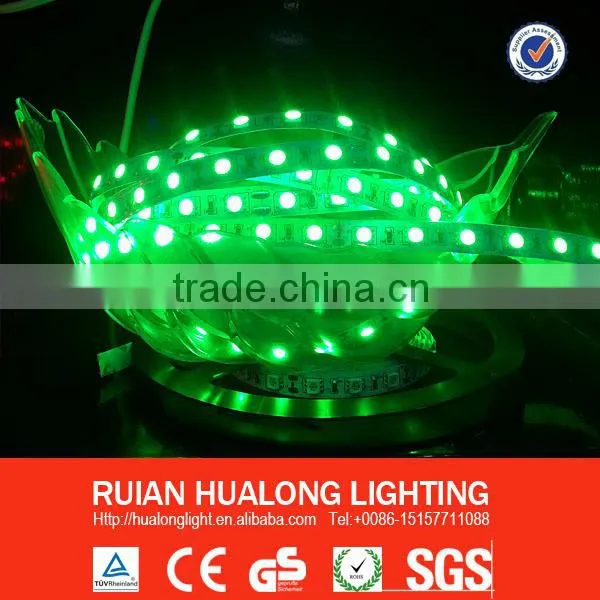 factory price led strip 5050 rgb ip65 5m/roll led flexible strip green LED strip lights