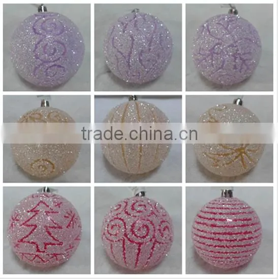 Painted Plastic Christmas Transparent Ball