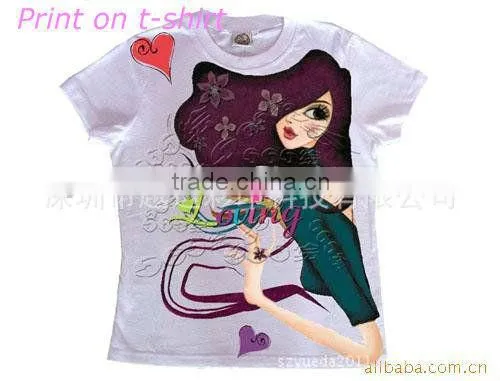 hot sale digital t-shirt printer with the small format garmant printer