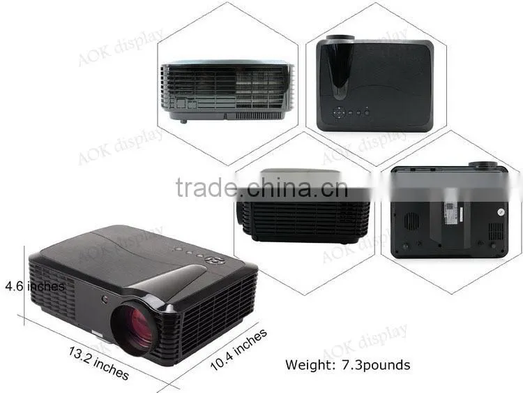 Built-in Wifi Android4.2 System 4200 Lumens For Home Cinema Theater Games Education Business Party Meeting With USB TV HDMI