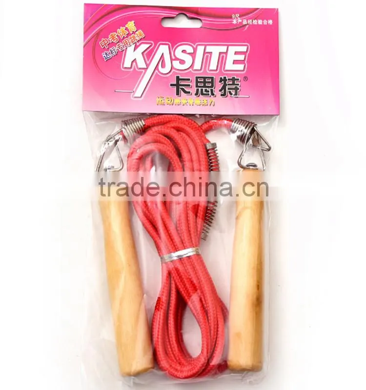 China wholesale OEM wooden cheap jump rope
