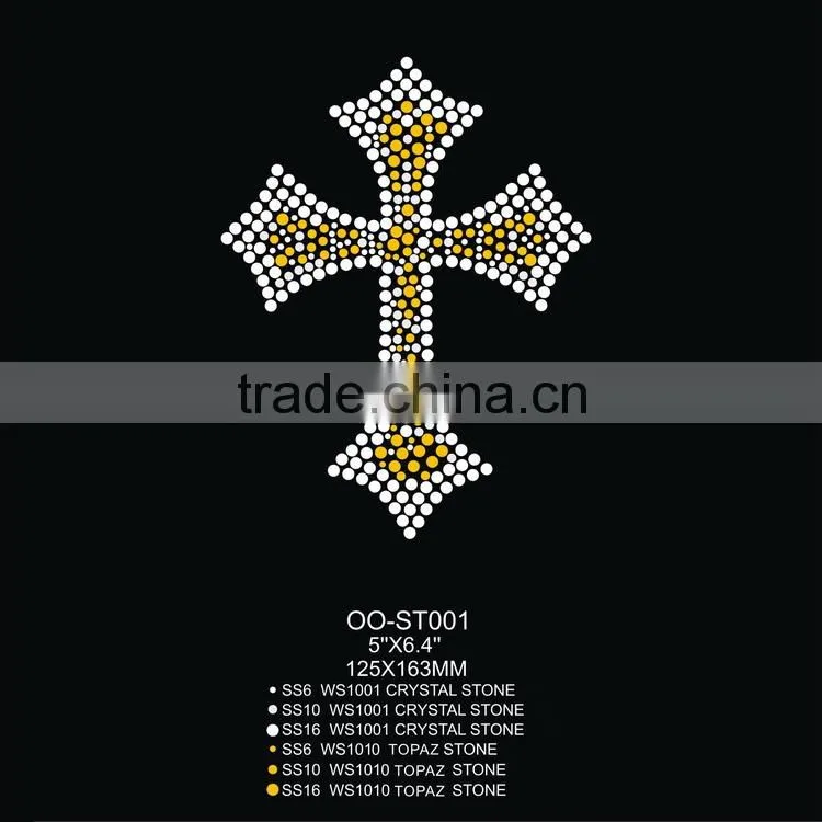 2015 Fashionable Luxury Cross Rhinestone Sticker Transfer