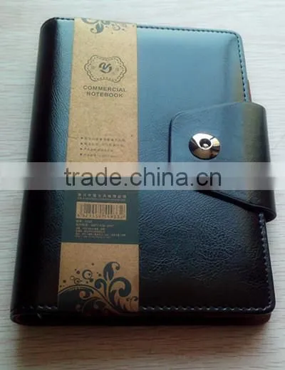 loose spiral business office leather notebook