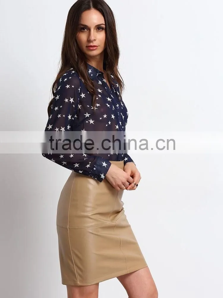 BQ-0031 LATEST SKIRT DESIGN PICTURES MIDI PENCIL SKIRT