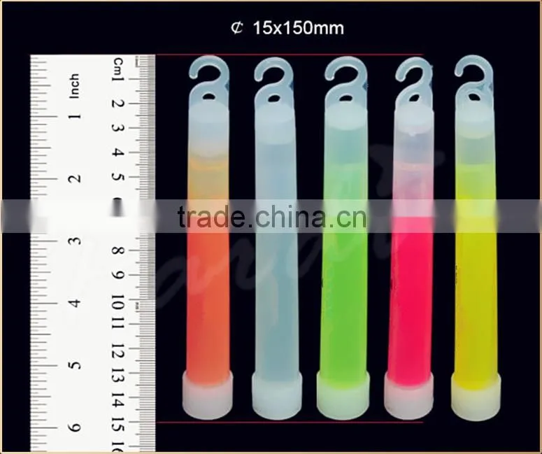 Special emergency lighting 15*150mm 6inch glow light stick